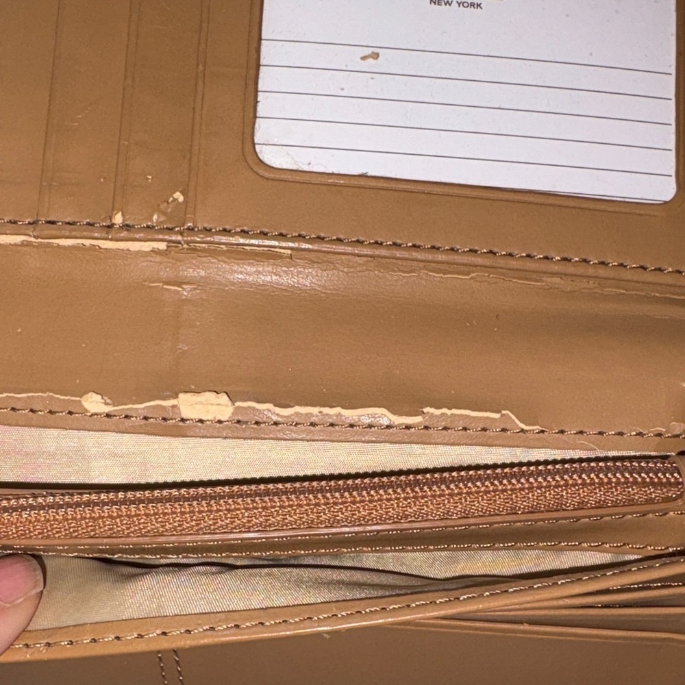 Vintage Coach Brown Leather Wallet, Peeling BNWOT - Picture 8 of 14